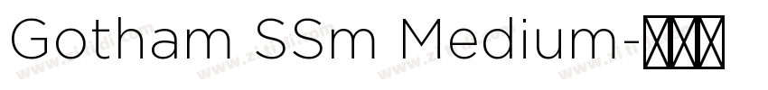 Gotham SSm Medium字体转换